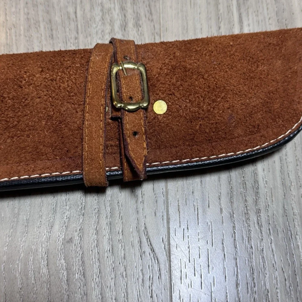 VTG Leather Rifle Gun Case‎ Scabbard Hand Made Deer Scene Western Design 51x9